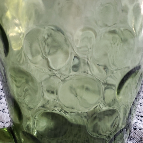 Green Glass Pitcher. - Picture 7 of 7